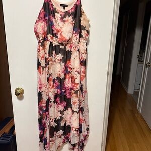 Lane Bryant Floral Sleeveless Maxi Dress